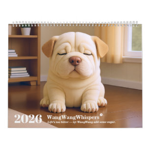 2026 Shar Pei Puppy van WangWang Kalender