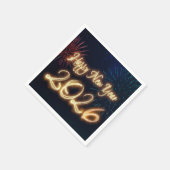 2026 Sparkling Happy New Year Fireworks Servet (Hoek)