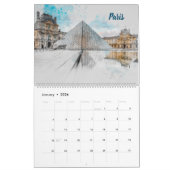 2026 Stadsschetsen Muurkalender – Handgetekend Kalender (Jan 2026)