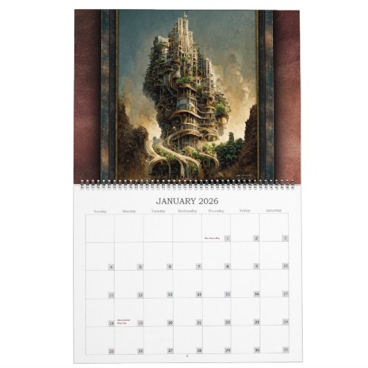 2026 Strange Realms 3 Fantasy Sci-Fi Kalender (Jan 2026)