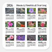 2026 SU Calendar Flower Custom-Cut Vinyl Sticker (Devant)