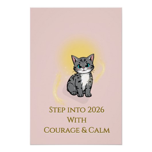 2026 Sunrise Inspiration Glossy Poster (Devant)