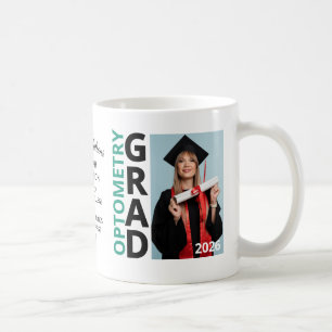 2026 Teal OPTOMETRIE Afstudeerfoto Souvenir Koffiemok