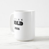 2026 tell u think bold Mug (Devant gauche)