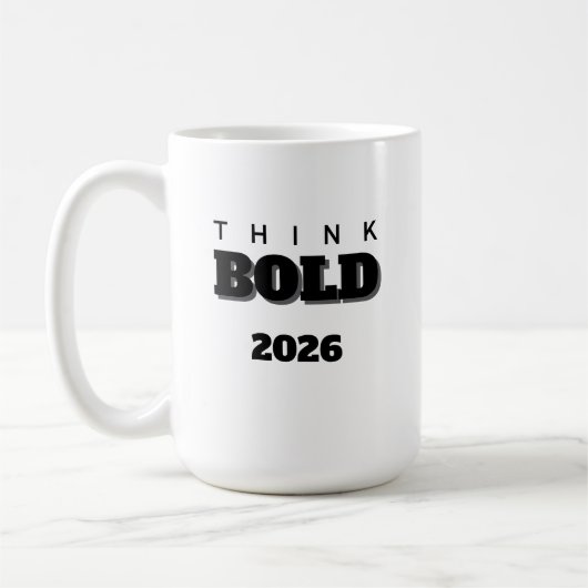 2026 tell u think bold Mug (Gauche)