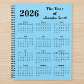 2026 The Year of Custom Name Personalized Planner