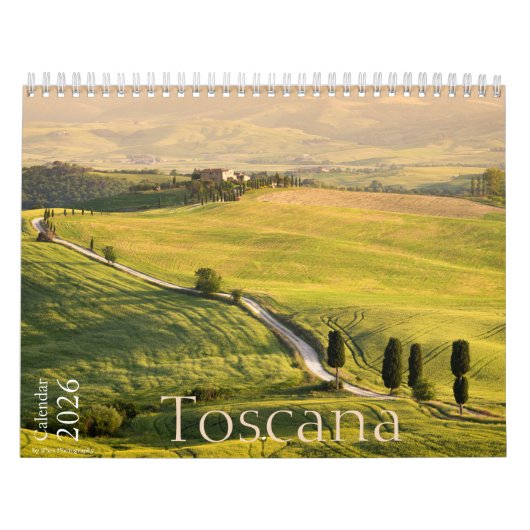 2026 Toscaanse landschapsfotografie Kalender (Hoes)