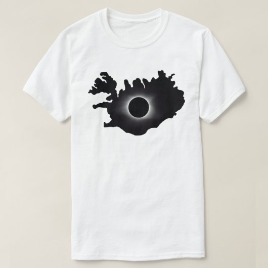 2026 Total Solaire Eclipse Ísland Country T-Shirt (Design devant)