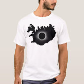 2026 Total Solaire Eclipse Ísland Country T-Shirt (Devant)
