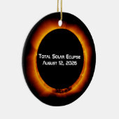 2026 Total Solar Eclipse Keramisch Ornament (Rechts)