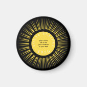2026 Totale zonsverduistering uw tekst gepersonali Magneet (Voorkant)