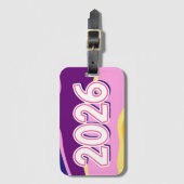2026 traveling year  bagagelabel (Voorkant (verticaal))