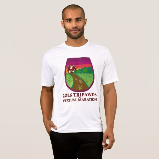 2026 Tripawds Marathon Performance  T-shirt (Voorkant volledig)