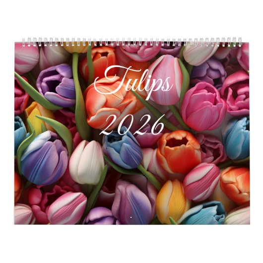 2026 Tulips Wall Calendar Kalender (Hoes)