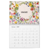 2026 Une année de fleurs - Calendrier mural (Jan 2027)