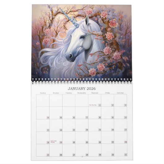 2026 Unicorns Fantasy Art Kalender (Jan 2026)