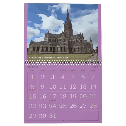 2026 UNITED KINGDOM CALENDAR KALENDER (Mar 2026)