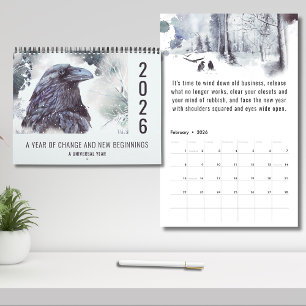 2026 Universeel Jaar van Verandering Motivatie Kalender