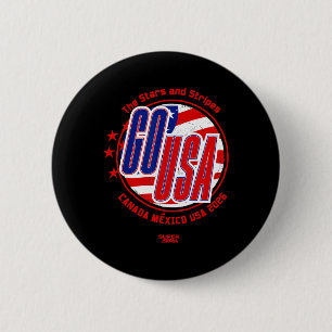 2026 Usa Voetbalfan Wereldbeker Ronde Button 5,7 Cm