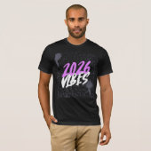 2026 Vibes New Year Paint Drip Graphic  T-shirt (Voorkant volledig)