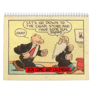 2026 Vintage Comic Art Wandkalender Kalender