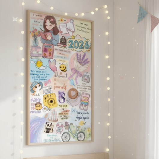 2026 Vision Board Collage Poster