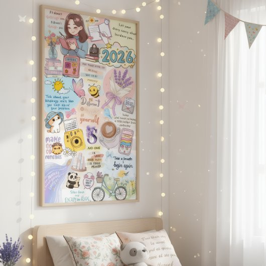 2026 Vision Board Poster 