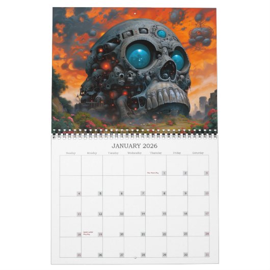 2026 Visionaire Dimensies 10 Surrealistische Kunst Kalender (Jan 2026)