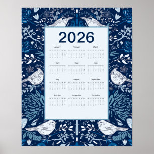 2026 Vogels Kalender Poster