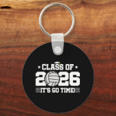 2026 Volleybalspeler - 2026 Afstuderen - CL van 2 Sleutelhanger (Voorkant)