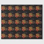 2026 wensen met vuurwerk en bubbels cadeaupapier (Vlak)