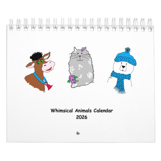 2026 Whimsical Animals Calendar ... Kalender (Hoes)
