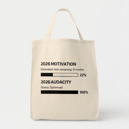 2026 Will Be My Year Tote Bag (Voorkant)