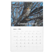2026 Wisconsin Birds Calendar Kalender (Mar 2026)