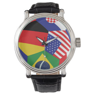 2026 WK Voetbal Vlag Horloge