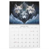 2026 Wolf Magic 2 Imaginaire Art Calendrier (Jan 2027)