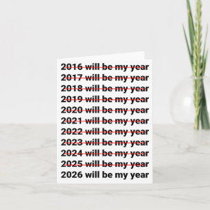 2026 wordt mijn jaar grappige humor Nieuwjaarscita Kaart