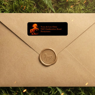 2026 Year of the Fire Horse Chinese Zodiac Etiket