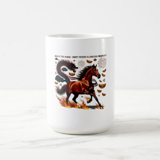 2026 Year of the Horse Triumph, Lunar Zodiac Gift Koffiemok