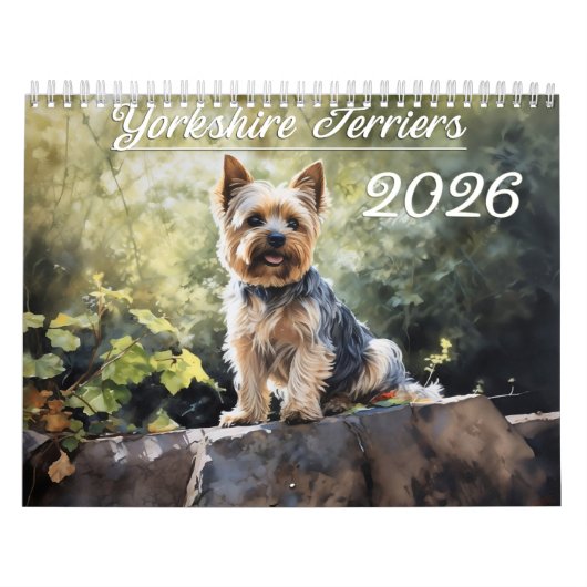 2026 Yorkshire Terriers Kalender (Hoes)