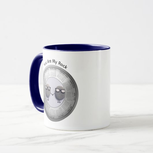 2026 You Are My Rock Calendar Coffee Mug Mok (Voorkant links)