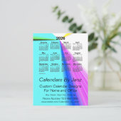 2026 Zakelijke kalender Vanishing Point door Janz Briefkaart (Staand voorkant)