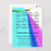 2026 Zakelijke kalender Vanishing Point door Janz Briefkaart (Voorkant / Achterkant)