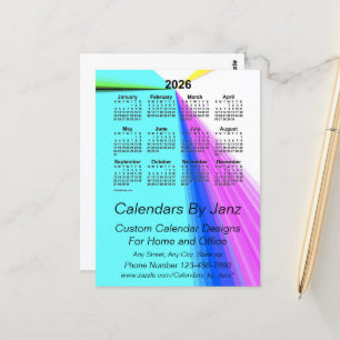 2026 Zakelijke Kalender Vanishing Point van Janz Briefkaart