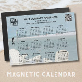 2026 Zakelijke Logo QR Strandkalender Magnet