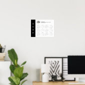 2026 Zakelijke Logo Voljaar Muurkalender Poster (Thuiskantoor)