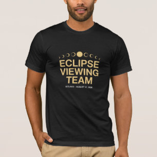 2026 Zonsverduistering Kijk Team T-shirt Zonnegebe