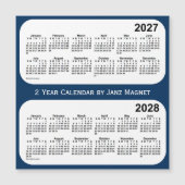 2027-2028 Politiedoos Blauw 2 jaar Agenda van Janz (Voorkant)
