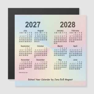 2027-2028 Schoolagenda voor de regenboog van Janz