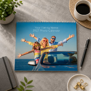2027 Aangepaste foto-agenda met 13 foto's Kalender